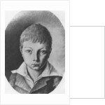 Portrait of Charles Augustin Sainte-Beuve, aged 9 by E. de Bonnieres