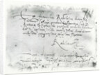 Signature of François Rabelais by French School