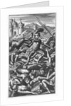 Pantagruel defeating three hundred giants by French School