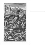 Pantagruel defeating three hundred giants by French School