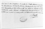 Letter from Jean-Sylvain Bailly sent in 1779 by French School