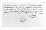 Letter from Jean-Sylvain Bailly sent in 1779 by French School