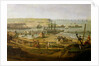 Napoleon Visiting the Camp at Boulogne in July 1804, detail of the port, 1806 by Jean-Francois Hue