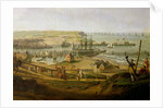Napoleon Visiting the Camp at Boulogne in July 1804, detail of the port, 1806 by Jean-Francois Hue