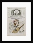 Front cover of 'La Lune', with a caricature of Jacques Offenbach 4th November 1866 by Andre Gill