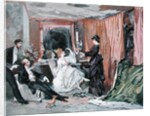 The Dressing Room of Hortense Schneider at the Theatre des Varietes, 1873 by Edmond Morin