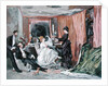 The Dressing Room of Hortense Schneider at the Theatre des Varietes, 1873 by Edmond Morin