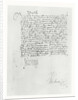 Letter from Francis I of France to the Parlement of Bordeaux, 1529 by French School