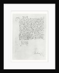 Letter from Francis I of France to the Parlement of Bordeaux, 1529 by French School