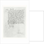 Letter from Francis I of France to the Parlement of Bordeaux, 1529 by French School
