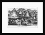 David Livingstone welcomed in a village in the Great Lakes region of Central Africa, 1874 by French School