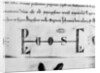 Monogram of Louis IX by French School