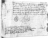 Signature of Louis XI on a letter to the Governor of Anjou, dated 3 July 1472 by French School
