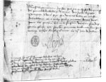 Signature of Louis XI on a letter to the Governor of Anjou, dated 3 July 1472 by French School