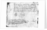 Signature of Louis XI on a letter to the Governor of Anjou, dated 3 July 1472 by French School