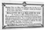 Medical bulletin about the illness of Louis XV by French School