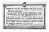 Medical bulletin about the illness of Louis XV by French School