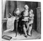 Louis XVI teaching geography to the Dauphin by French School