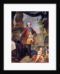 Louis Dauphin of France with a Plan of the Siege of Tournai, 1747 by Charles Joseph Natoire