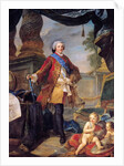 Louis Dauphin of France with a Plan of the Siege of Tournai, 1747 by Charles Joseph Natoire