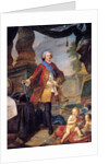Louis Dauphin of France with a Plan of the Siege of Tournai, 1747 by Charles Joseph Natoire