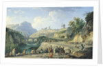 The Construction of a Road, 1774 by Claude Joseph Vernet