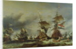 The Battle of Texel, 29 June 1694 by Louis Eugene Gabriel Isabey