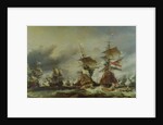The Battle of Texel, 29 June 1694 by Louis Eugene Gabriel Isabey