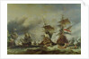The Battle of Texel, 29 June 1694 by Louis Eugene Gabriel Isabey
