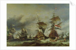 The Battle of Texel, 29 June 1694 by Louis Eugene Gabriel Isabey