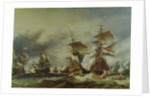 The Battle of Texel, 29 June 1694 by Louis Eugene Gabriel Isabey