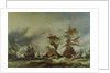 The Battle of Texel, 29 June 1694 by Louis Eugene Gabriel Isabey