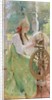 At the Spinning-Wheel by Konstantin Egorovich Makovsky