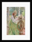 At the Spinning-Wheel by Konstantin Egorovich Makovsky