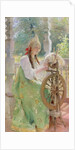 At the Spinning-Wheel by Konstantin Egorovich Makovsky