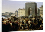 Battle at the Porte Saint-Denis, 28th July 1830 by Hippolyte Lecomte