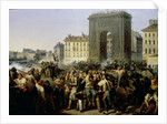 Battle at the Porte Saint-Denis, 28th July 1830 by Hippolyte Lecomte