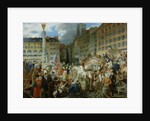 The Duke of Orleans Crossing the Place du Chatelet on 31st July 1830 by Prosper Lafaye or Lafait