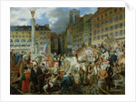 The Duke of Orleans Crossing the Place du Chatelet on 31st July 1830 by Prosper Lafaye or Lafait