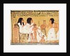 The dead, their family and their servants by Egyptian 20th Dynasty
