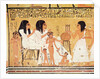 The dead, their family and their servants by Egyptian 20th Dynasty