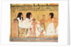 The dead, their family and their servants by Egyptian 20th Dynasty
