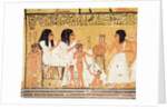 The dead, their family and their servants by Egyptian 20th Dynasty