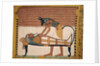 Anubis attends Sennedjem's Mummy by Egyptian 19th Dynasty