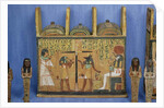 Ushabti casket with a scene of psychostasis, Third Intermediate Period by Egyptian 21st Dynasty