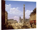 The Fountain in the Place du Chatelet, Paris, 1810 by Etienne Bouhot