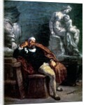 Michelangelo in his Studio by Ferdinand Victor Eugene Delacroix