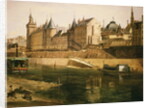The Palais de Justice, the Conciergerie and the Tour de l'Horloge, after 1858 by Adrien Dauzats
