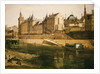 The Palais de Justice, the Conciergerie and the Tour de l'Horloge, after 1858 by Adrien Dauzats
