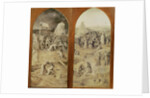 Christ on the Road to Calvary, outside panels of the Temptation of St. Anthony triptych by Hieronymus Bosch